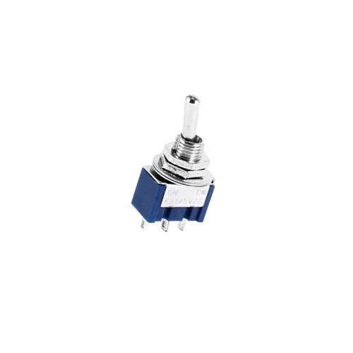 SPDT Mini Toggle Switch - 3 Position - ON/OFF/ON - Blue - Australian Parts Supplier, Guitar Amplifiers and Effects 